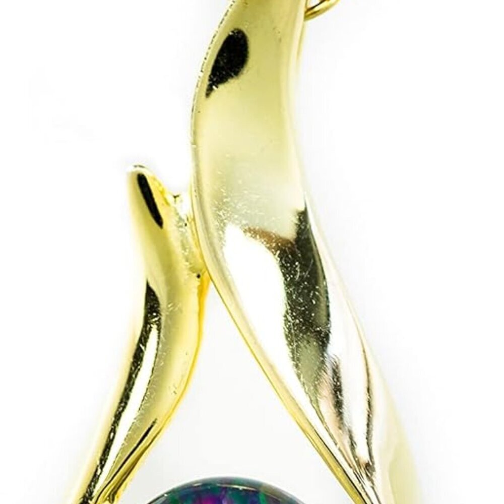 Australian Black Opal Triplet Or Solid Australian White Opal - Fire Opal - 11x8